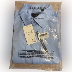 NWT J.Ver Flex Luxury Collection Men’s Long Sleeve Stretch Dress Shirt Medium